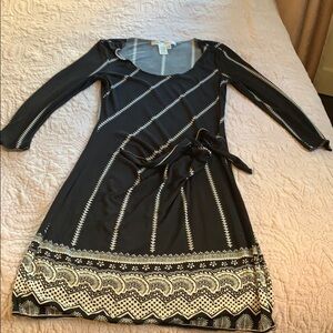 EUC Max Studio black/cream dress, size medium.